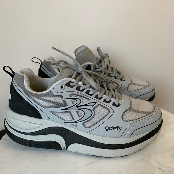GRAVITY Defyer GDefy Ion Men's Black Gray Lace Up Athletic Sneakers Sz 9 - Picture 2 of 13